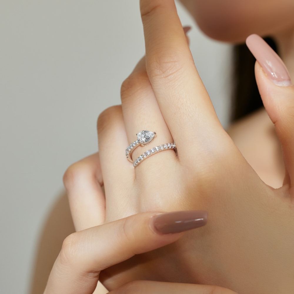 6g Weight Zircon Inlay Material Rings Classification 1 Piece Quantity Holiday, Daily Occasion 925 Sterling Silver Material Solid Color Pattern Women's Gender Inlay Design Simple Style, Classic Style Style 925 Sterling Silver Zircon Solid Color Rings 1
