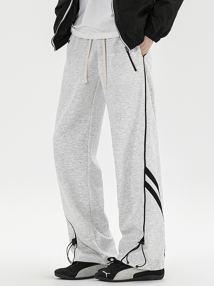 Fábrica directa de otoño 2025 nuevo estilo americano de moda hombre pantalones recto pantalones deportivos juveniles largos largos