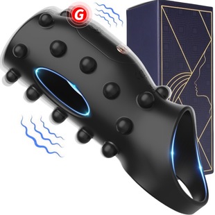 Cross-border Lei Lu multi-frequency vibration lock ring husband and wife sharing sex stem exerciser adult sex toys