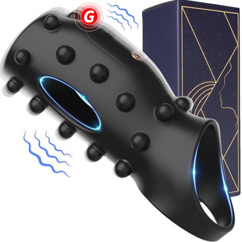 跨境雷撸多频震动锁精环夫妻男女共用房事茎锻炼器成人情趣用品