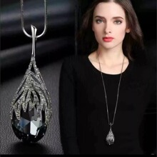 跨境欧美热销毛衣链女高级感长款项链轻奢时尚百搭秋冬小众装饰品