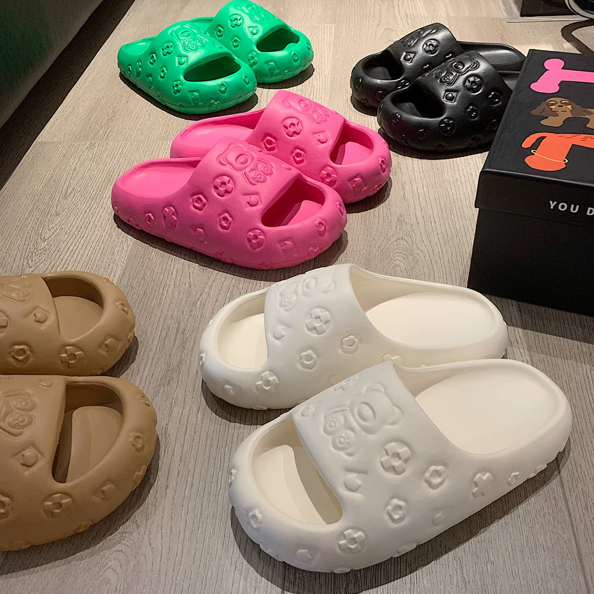 Fashionable Japanese cartoon cute summer home women's slippers for…
