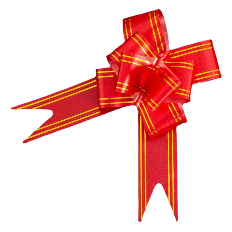 30 lazos de borde dorado medio, flores tiradas a mano, cinta para coche de boda, embalaje de regalo, cinta decorativa, flor al por mayor