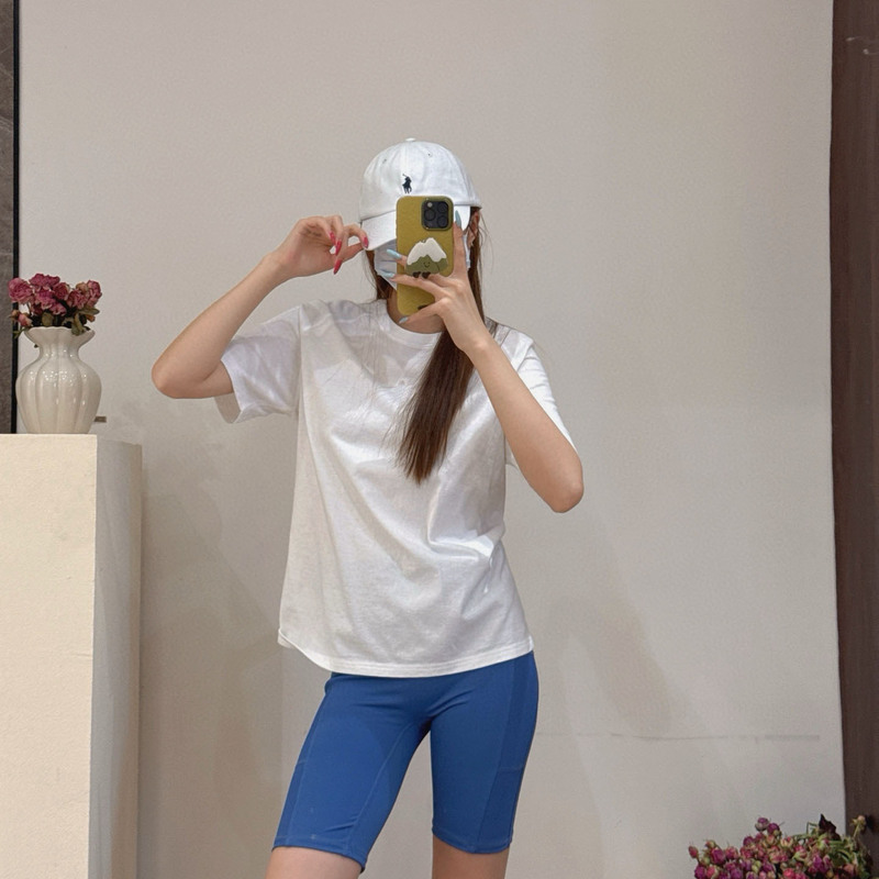 夏の新しいスタイルのシンプルでファッショナブルで多用途なルーズ半袖男性と女性の同じスタイルの快適で通気性のあるカジュアル T シャツ ss07075|undefined