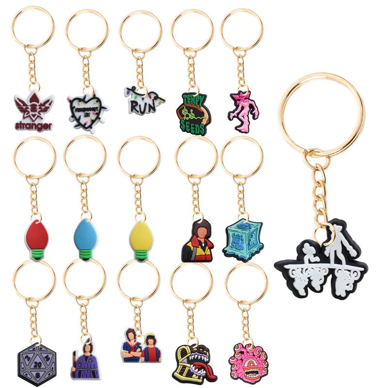 [Stranger Things] Jewelry Garden Decoration Accessories Decorative Detachable Aliexpress Back Keychain