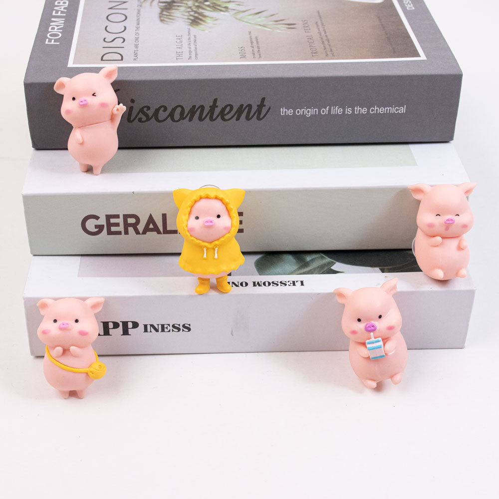 A single random pink pig (shoes not included)