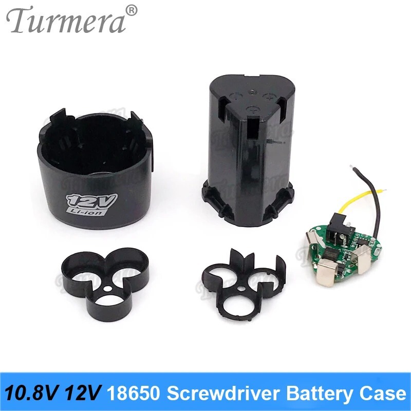 3S10.8V12V 電気ドリルバッテリーボックス 18650 リチウム電池シェル ShuraShrika 牧用 BMS ボード付き|undefined