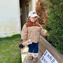 特价清仓童装儿童棉衣夹棉加厚冬装新款女童韩版棉服开衫宝宝上衣