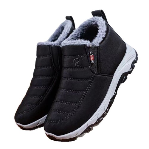 Winter Old Beijing Cotton Shoes for Men and Women, Same Style, Fleece Lined, Thick, Soft Midsole Cotton Shoes, Warm Keeping, Casual Snow Boots