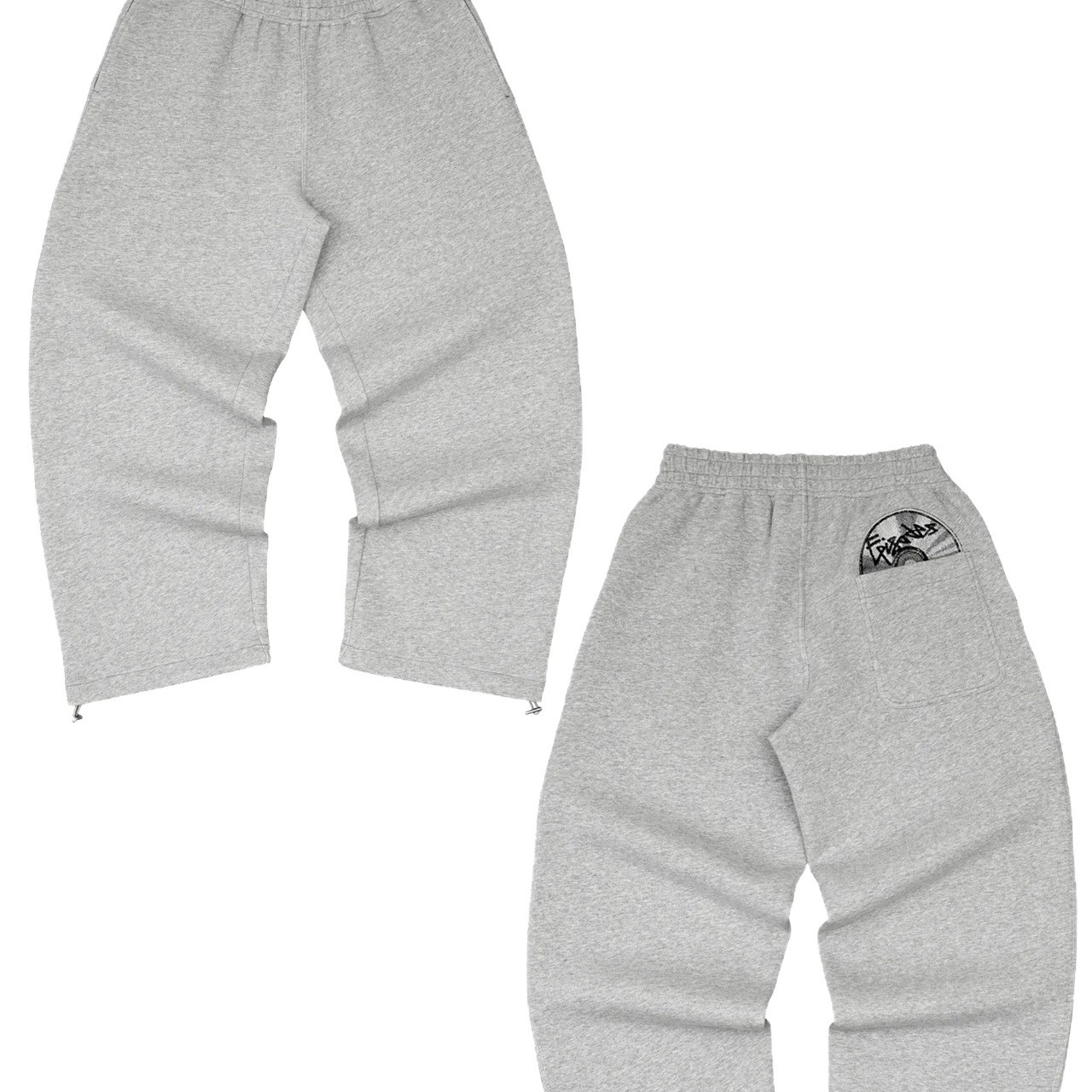 Buy A CD Print And Sweatpants Set, Long-sleeve Pullover Hoodie, Vintage Street Style Sweatshirt For Women, Spring_ecoleips.com
