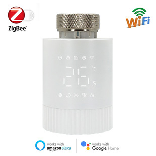 Cross-Border Manufacturer Tuya Zigbee Thermostatic Valve Indoor Smart Temperature Control Valve Heating Valve Radiator European Standard