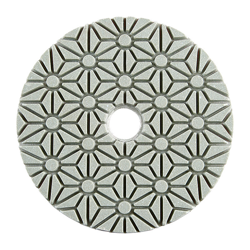 Tres-Paso de agua pulido pieza de piedra de pulido Pieza No. 123 pieza de molienda rápida de mármol granito de 4 pulgadas amoladora de ángulo de renovación pieza