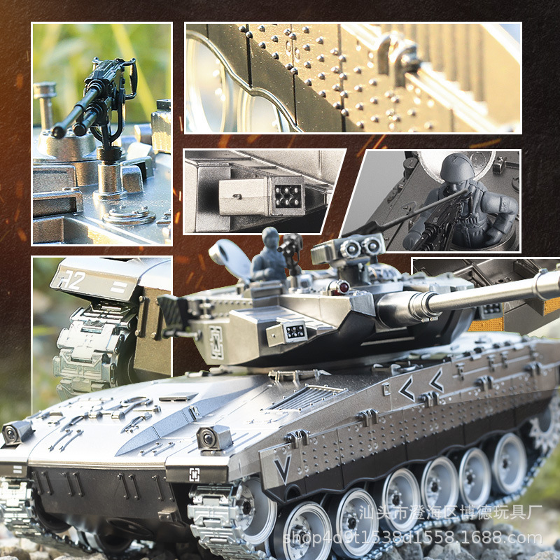 国境を越えたリモコン戦車のメッカ瓦発射金属キャタピラー超大型成人電動軍事モデル少年玩具車|undefined