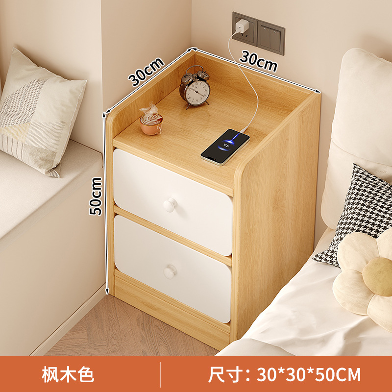 Mesa de cabezal de cama pequeña y fácil de almacenar estante de alquiler de vivienda armario de hendidura ultra estrecha armario de almacenamiento al lado de la cama del dormitorio