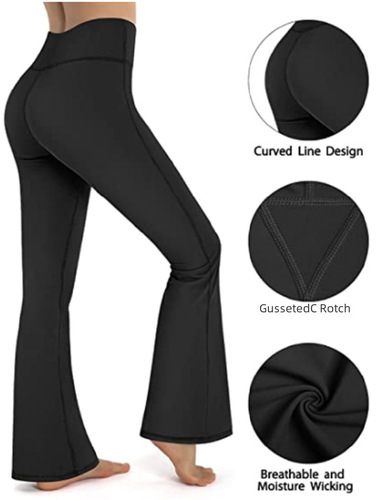 New European and American women's V waist micro trumpet pants casual sports high waist buttocks lifting elastic yoga wide leg fitness pants 
