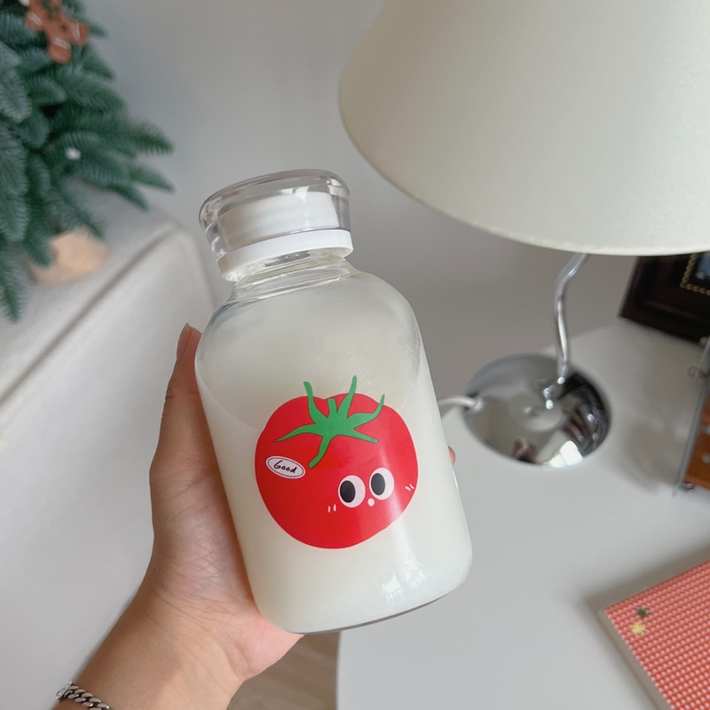 大衆シンプルトマトグラス高颜値コップジュースミルクカップコーヒーカップレトロtomatoグラス|undefined