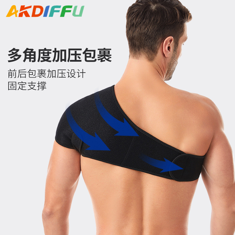 Protector de hombro deportivo para hombres y mujeres, protector de hombro único, cinturón de hombro caliente, cinturón de hombro ajustable libremente, funda de hombro de baloncesto