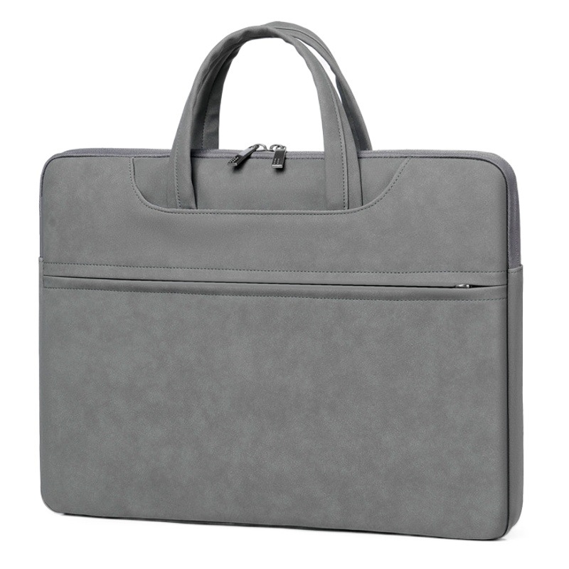Scandinavian Simple Tablet Liner Bag Thin Women's Notebook Satchel Shoulder Bag Pu Cross-Border Processing Logo