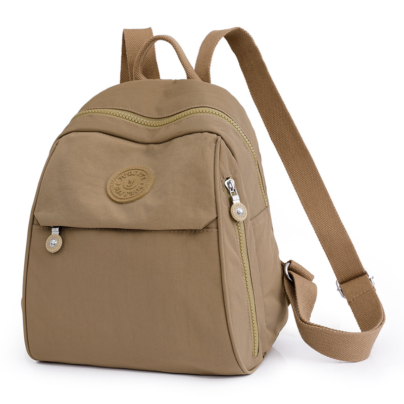 Mochila para mujer, mochila pequeña de tela Oxford de gran capacidad, resistente al agua, nueva mochila escolar de nailon lavanda de todo fósforo de moda