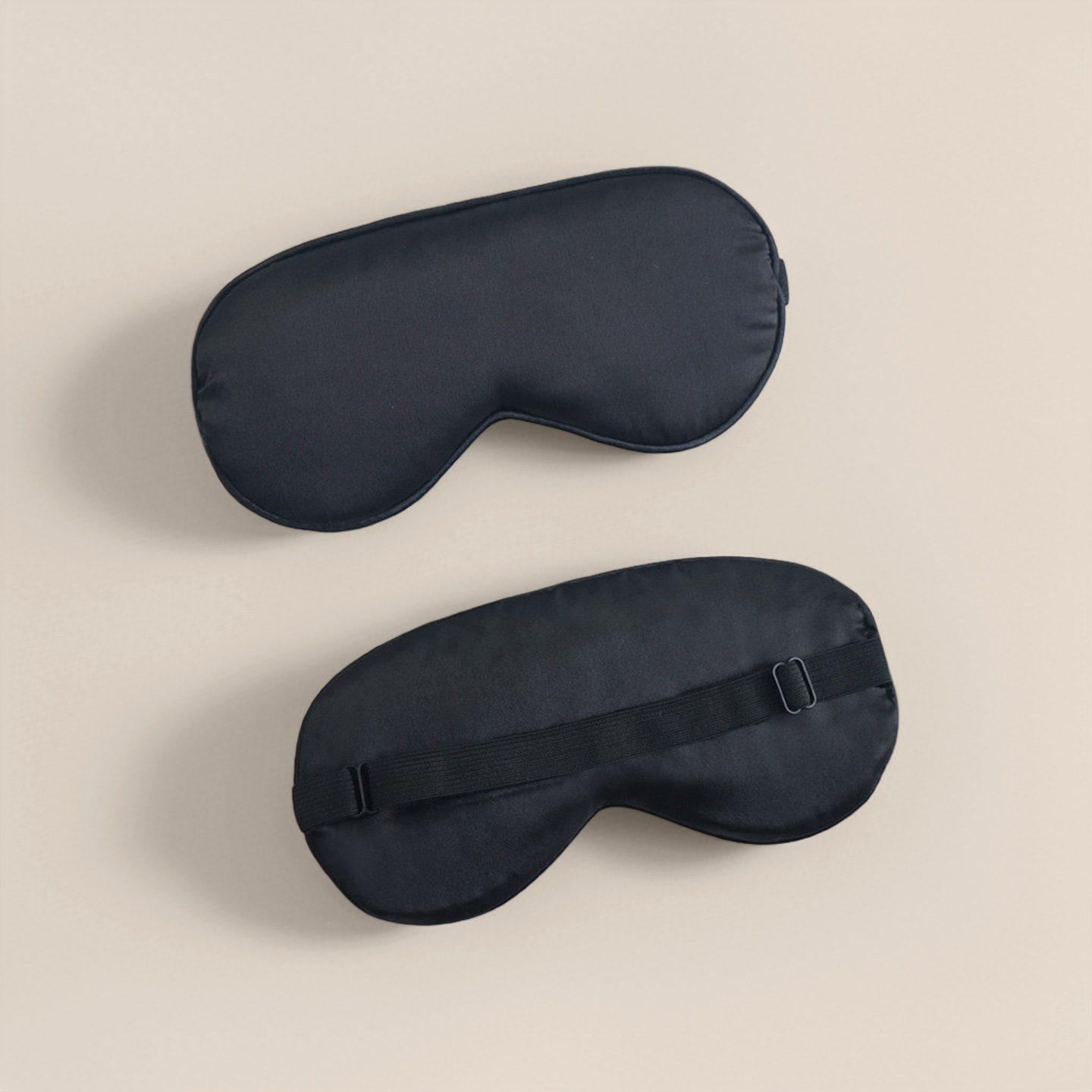 Double-Sided Imitation Silk Sleep Eye Mask with Blackout Coverage and Adjustable Buckle — detail image 7