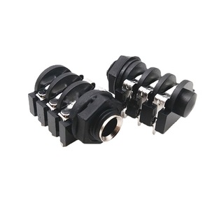 Direct selling 6.35mm in-line stereo female dual channel socket 6.5 microphone socket 6.5 Audio straight socket