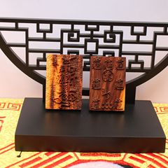 雷擊桃木紫薇諱祝由五雷掛件46牌吊墜道家法器隨身配飾老料深色