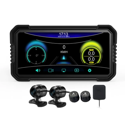 Rear Dual Lenses, 2K High-Definition, Motorcycle driving recorder