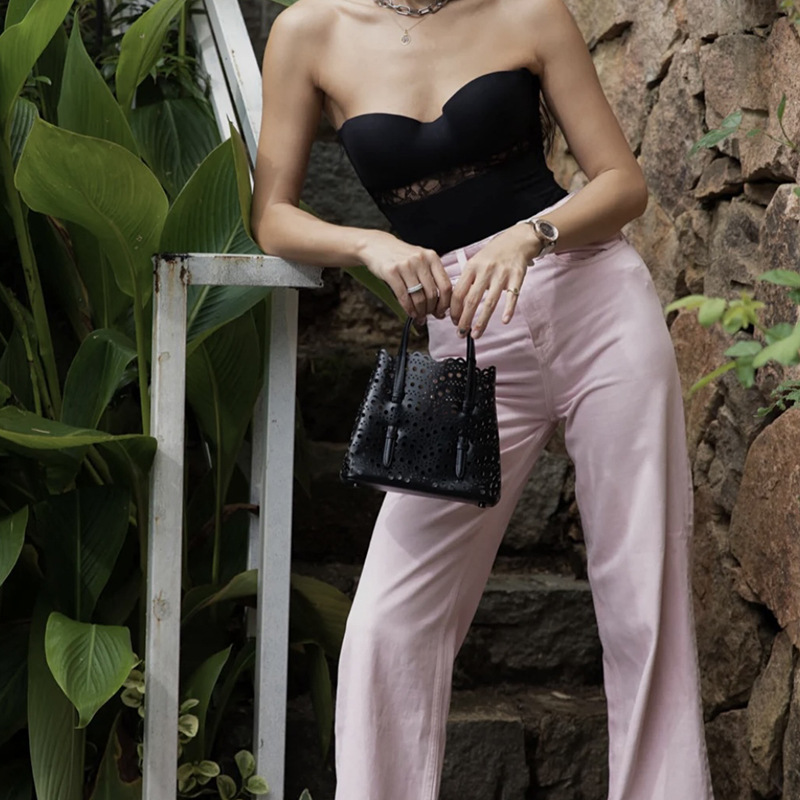 Cutout Crossbody Child and Mother Tote Shoulder Bag - Stylish Design