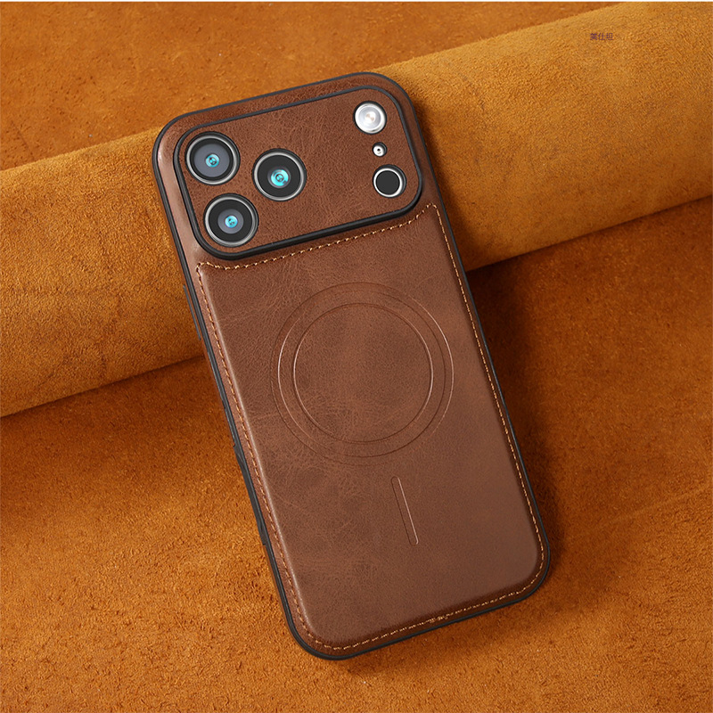 [Nâu đậm từ tính K1 ★ Bao da phẳng】