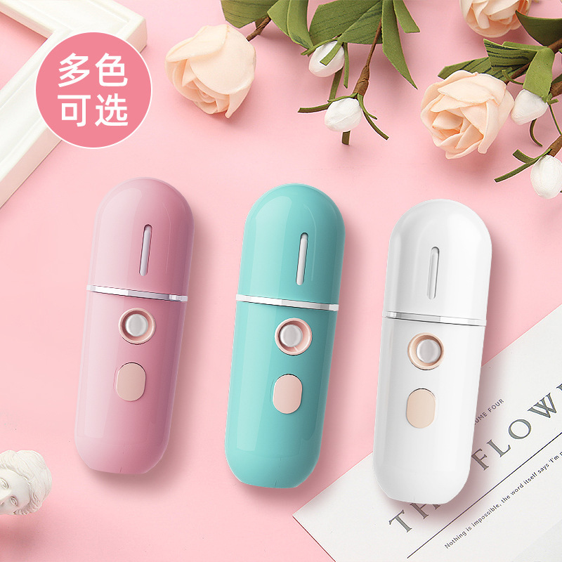 Product Hydrationtrument Handheld Portable Cold Spray Mini Facial Steamer Facial Beauty Moisturizing And Rejuvenationtrument In Stock