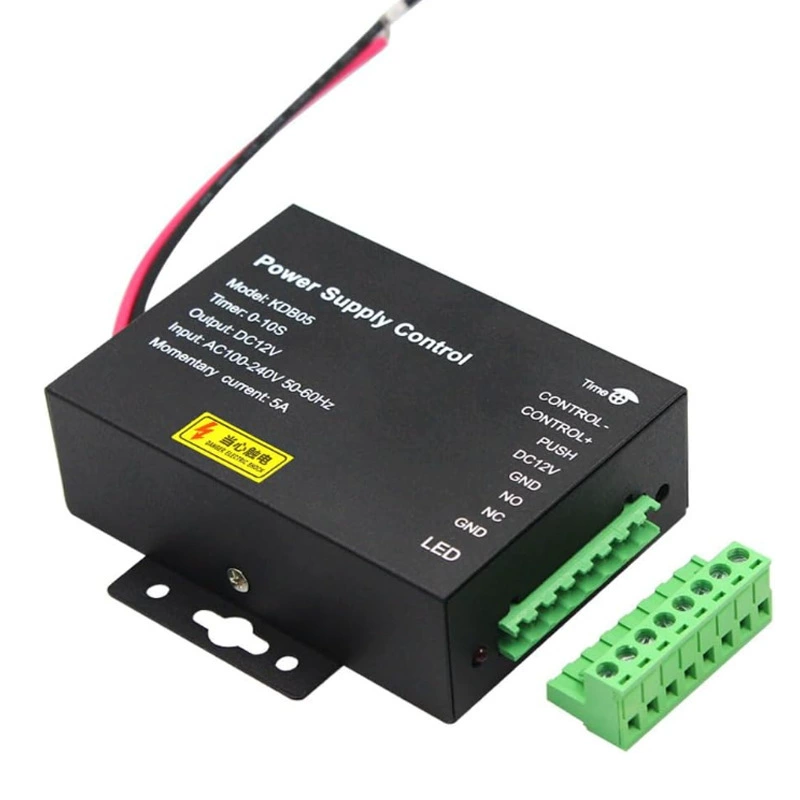 Источник питания с широким напряжением AC100-240V Источник питания для контроля доступа DC12V5A Магнитный замок Система контроля доступа Контроллер машины