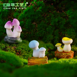 跨境新品微景观创意可爱小蘑菇园艺造景 DIY装饰品配件迷你小摆件