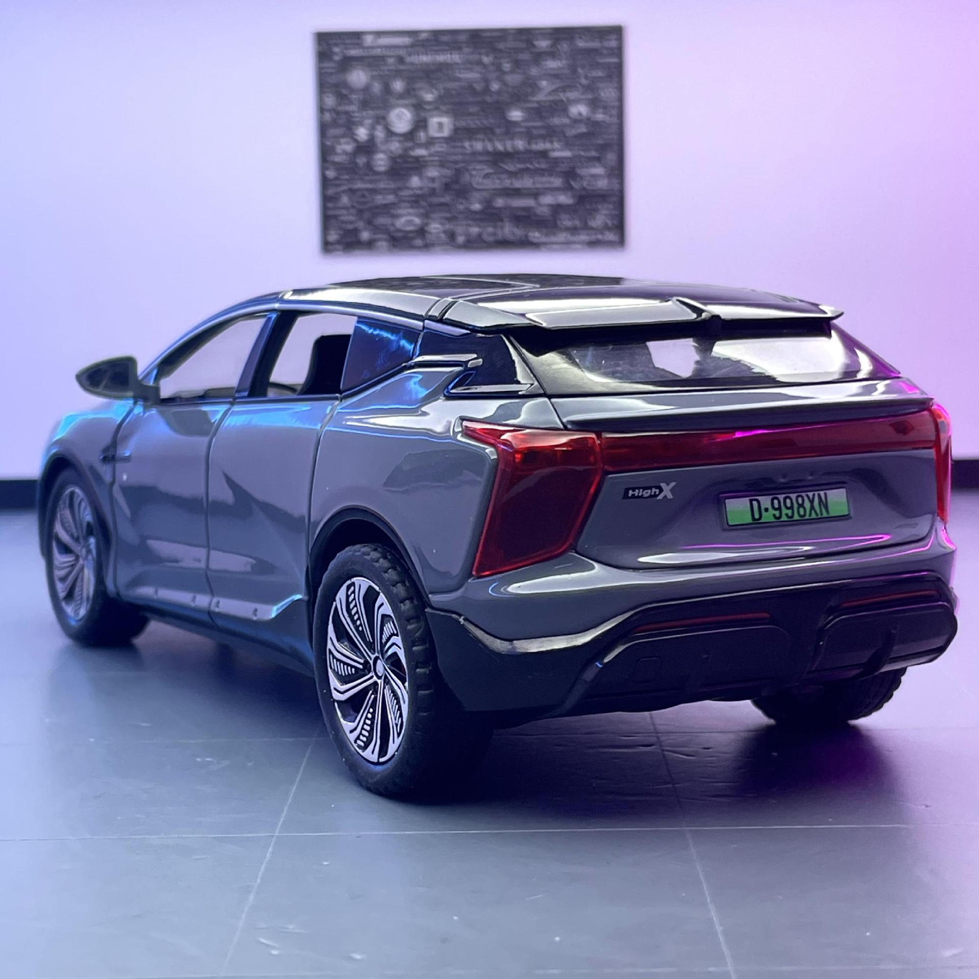 Jiaye modelo de coche de aleación 1 a 22 DE ALTA X Nueva Energía Tire hacia atrás el sonido del tranvía y la luz del coche de juguete modelo de colección de decoración