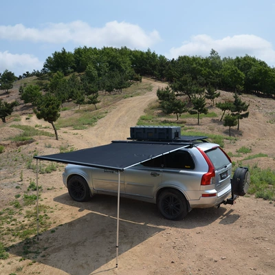 Avtomobil yan çətirləri Black Rubber Car Side Tent