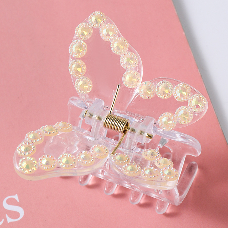 Fashion Butterfly Plastic Rhinestone Hair Claws 1 Piece display picture 2