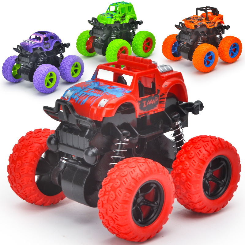Children's Toy Inertial Four-Wheel Drive Off-Road Vehicle Boy's Car Model Supermarket Gift Stunt Performance Car Small Car