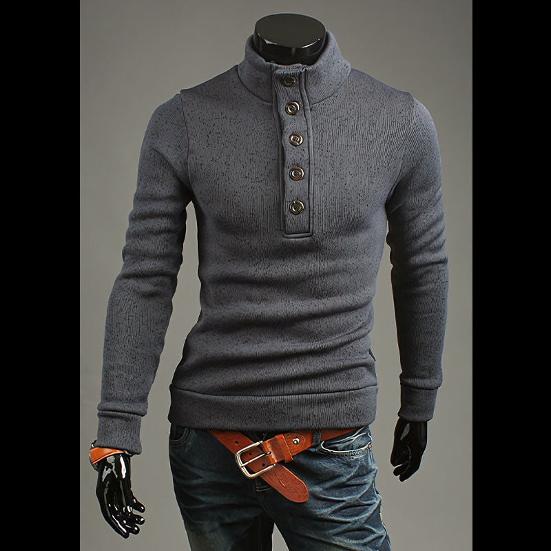 Herren Rollkragenpullover, Modischer Strickpullover Für Winter_voghion.com