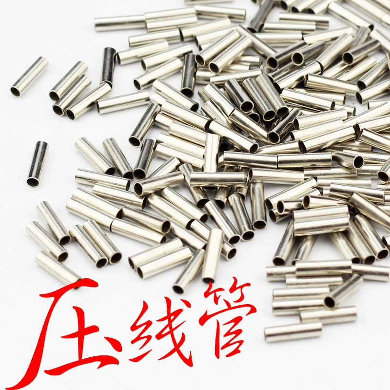 Зажим для медной трубки из стальной проволоки, обжимная трубка из нейлоновой проволоки, крючок для стальной проволоки, балансировочный зажим, стальная проволока для лодки, медная пряжка, затягивающая трубка