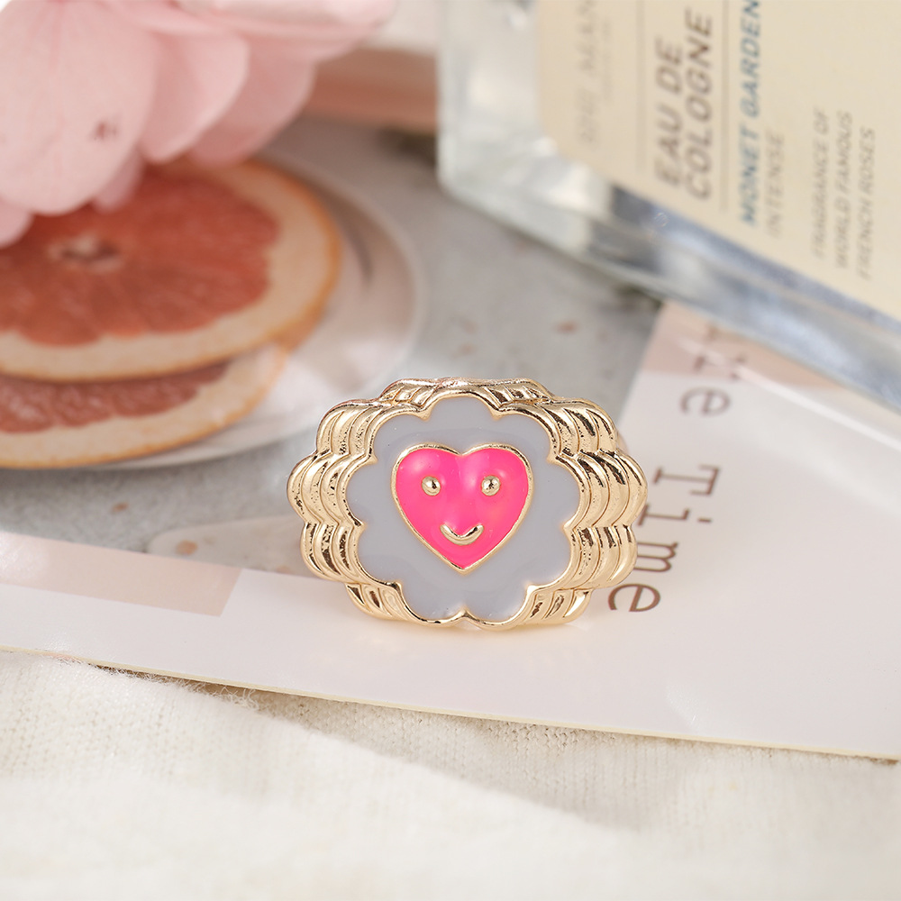 Fashion Cute Fun Heart- Shape Ring display picture 3