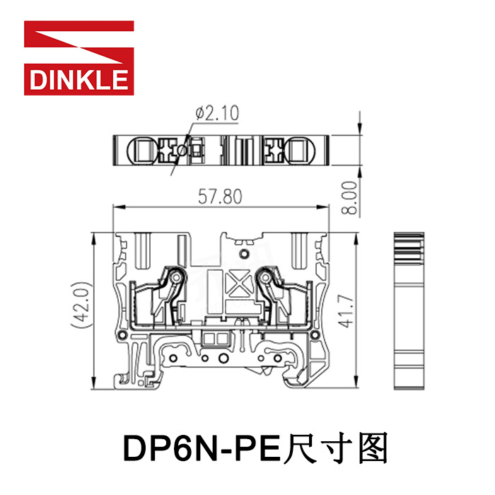 DP6N ��� ֱ��ʽ ����ֱͨ ���߶��� һ��һ�� 1000V 41A ��ɫ