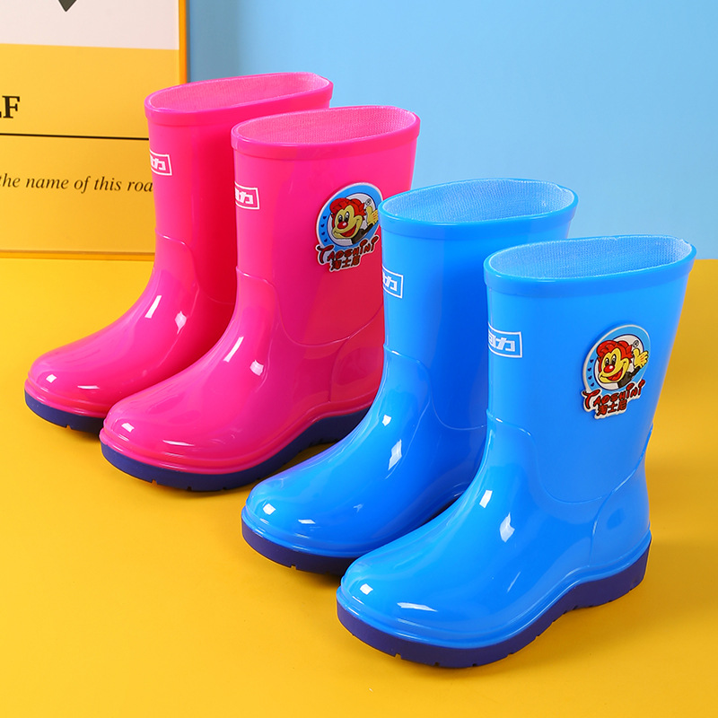 Children's Rain Boots for Boys and Girls Waterproof Non-slip Water Shoes for Infants and Babies