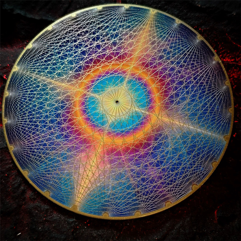 MWO Polarizing Disc Metatron Cube Cosmic Radiation Grid Multi-frequency Oscillation Yoga Wheel Pulse Healing