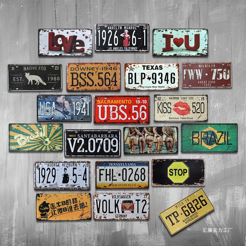 Американская ретро номерная plate?