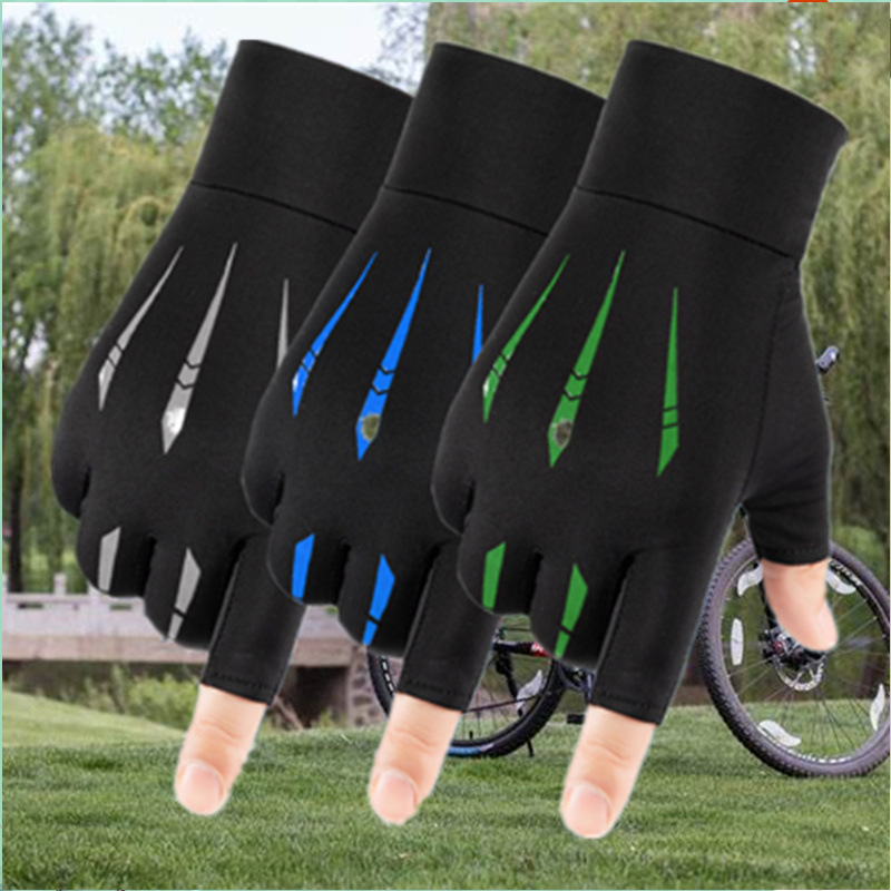 Half-Finger Cycling Sun Protection Gloves for Men in Summer, Thin Outdoor Non-Slip Breathable Wholesale Takeaway Driving Finger Leakage Protection Half-Finger Cycling Sun Protection Gloves for Men in Summer, Thin Outdoor Non-Slip Breathable Wholesale Takeaway Driving Finger Leakage Protection