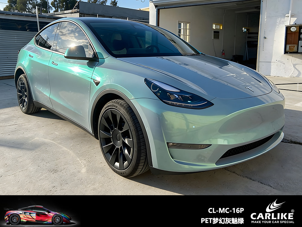 Carlake color mágico cambiando el color del coche completo película cambiante fantasía volcánica película de cuerpo gris superficie brillante película de coche completo