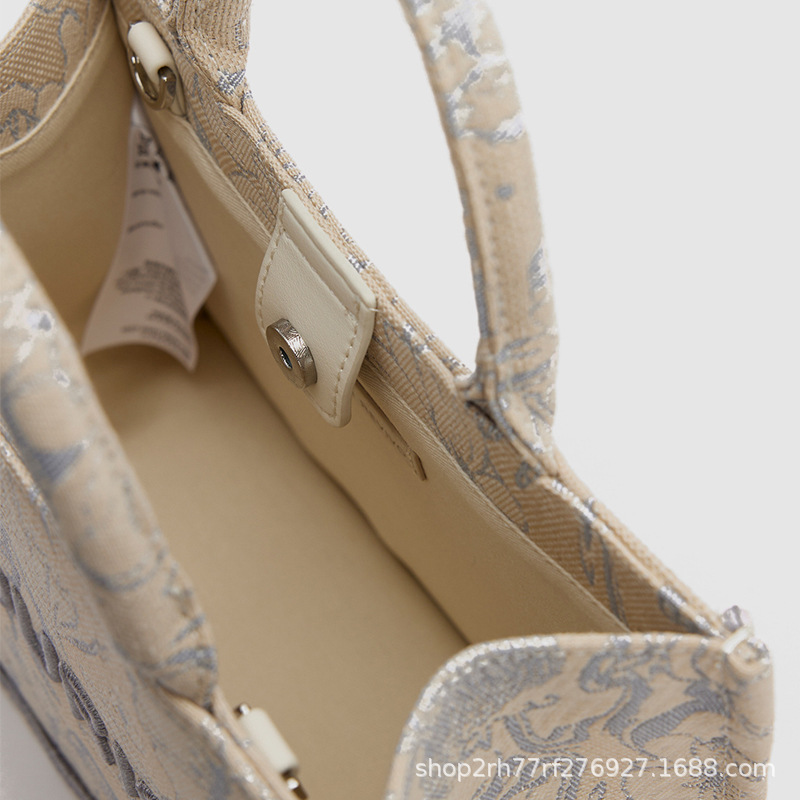 URDMV BMIMO bolso de mujer 2024 nuevo verano bordado letras bolso portátil bolso de mochila versátil vieja flor bolso especial