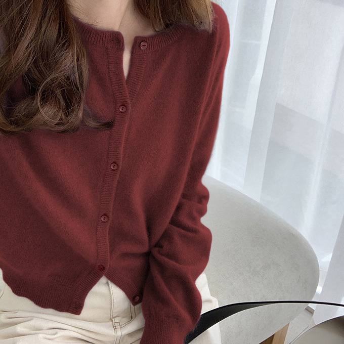 外贸原单意大利女装薄外单出口欧货羊绒针织开衫女毛衣外套2025秋|undefined