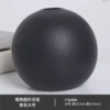 Rough pottery ball black large