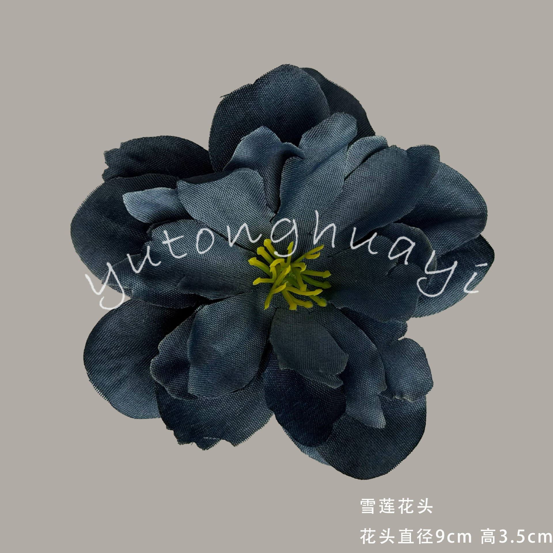 Snow lotus flower-fog blue