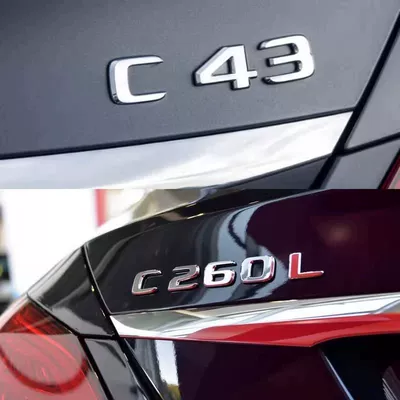 Car logo | black rear car sticker